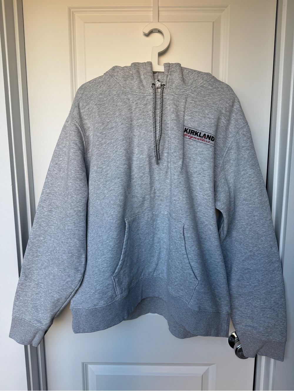 Cotton Kirkland Signature Gray Hooded Sweatshirt